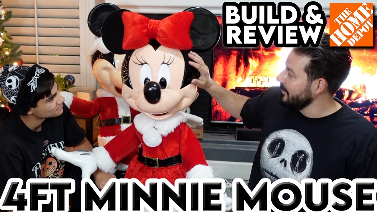 Unboxing the Minnie Mouse Christmas Animatronic from Home Depot! | Holiday Magic Begins!