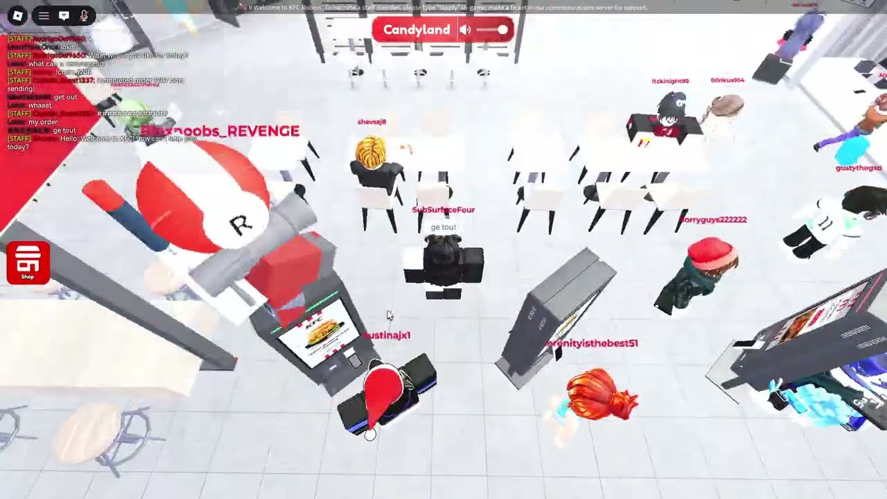 We do a little trolling in Roblox KFC
