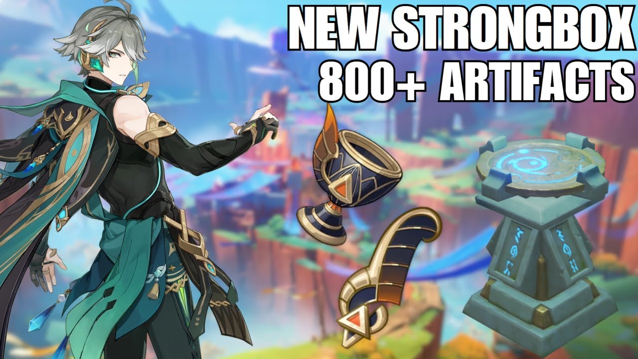 TRYING THE NEW 5.0 ARTIFACT STRONGBOX - OVER 800+ ARTIFACTS GONE FOR ALHAITHAM! | Genshin Impact