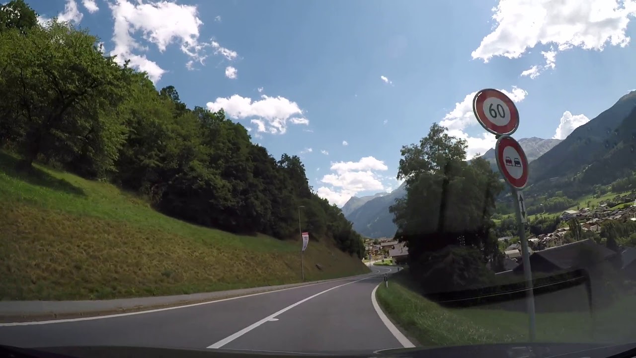 Switzerland - Driving.  Verbier to Saas-Balen