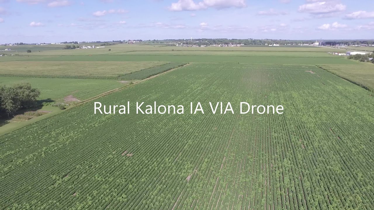Drone video 200 ft above in Rural Kalona Iowa