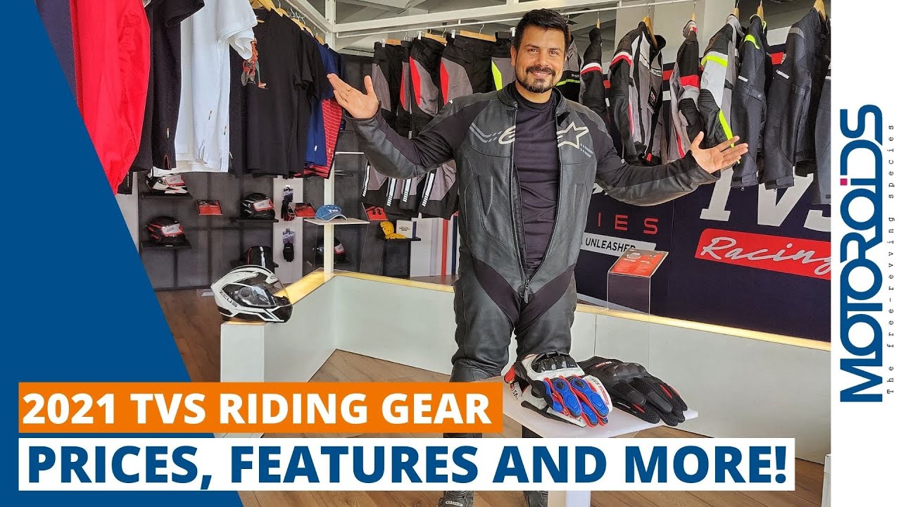 TVS Riding Gear 2021 | New Arrivals | Helmet, Jackets, Bags, Tees With Price | Motoroids