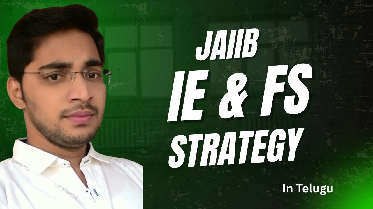 JAIIB IE&FS STRATEGY IN TELUGU LANGUAGE II BEST STRATEGY IN TELUGU@yugabankingclasses-telugu