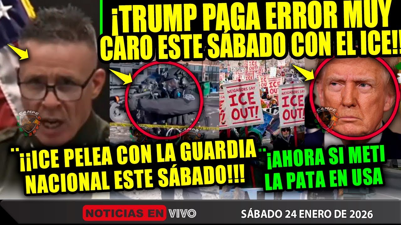 SÁBADAZO! TRUMP PIERDE EL CONTROL ¡ICE AHORA ENFRENTA A LA GUARDIA NACIONAL ¡ESTO SE PUSO MUY FEO!