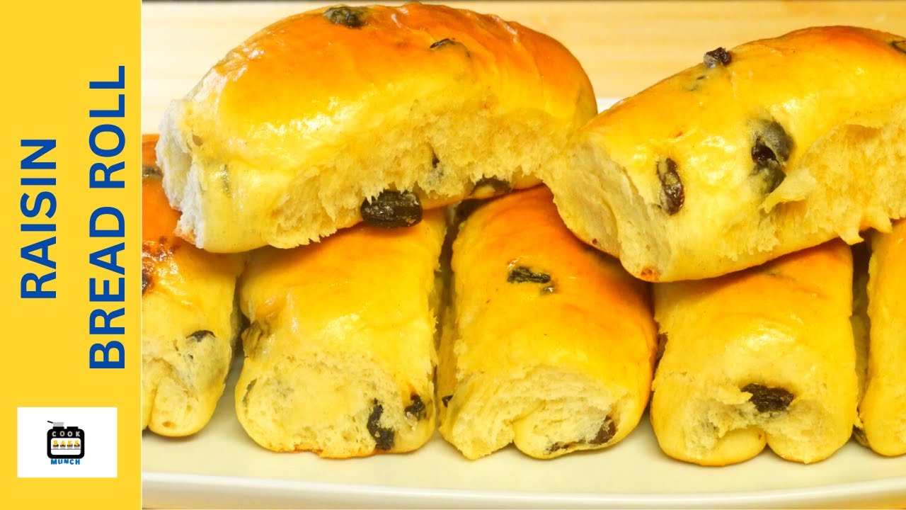 Raisin Bread Rolls | Soft and fluffy Raisin Bread Recipe@CookBakeMunch | Sweet Bread Rolls