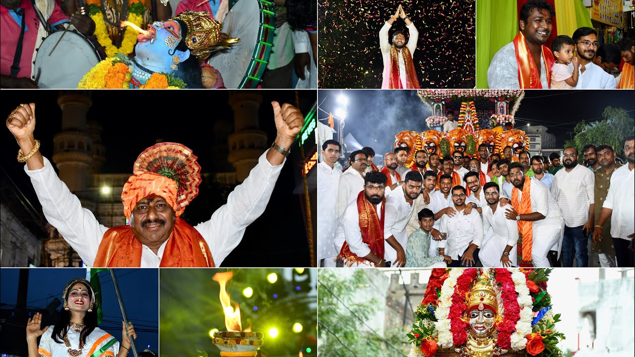 Ghatalu Procession at Sri Mahankaleshwara Devalayam , Miralam Mandi , Hyd || 2k23 Bonalu ||