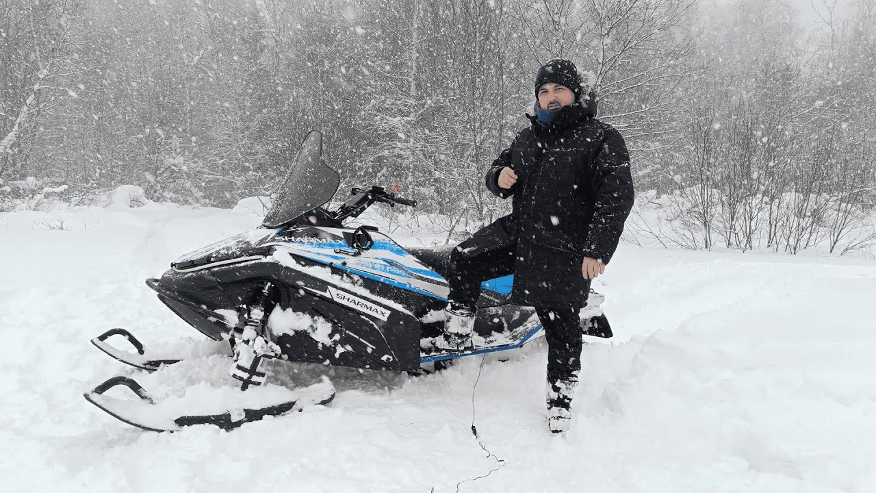 Снегоход Sharmax SHP 680 Luxe. Пухляк по пояс. Полный ход!!!!#снегоход #снегоуборщик #atv #эндуро