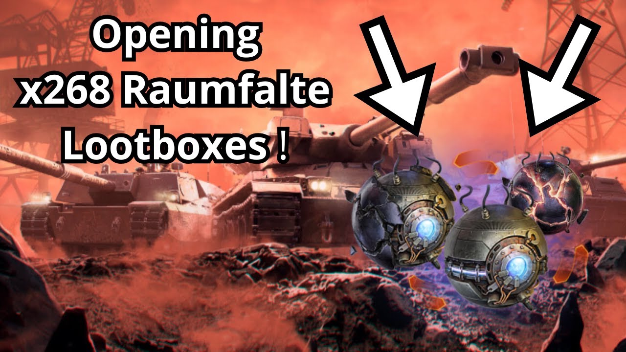 Opening x268 Raumfalte Lootboxes ! - World of Tanks