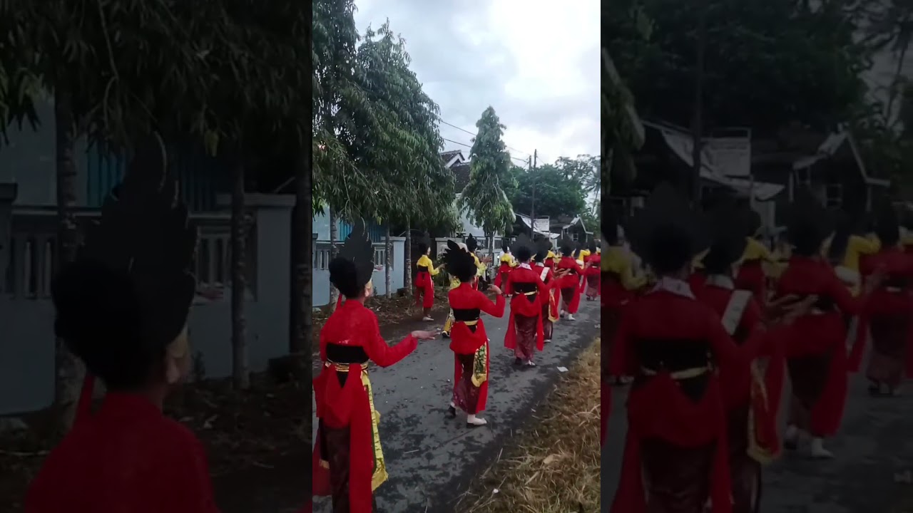 kompaknya kostem membudayakan budaya indonesia di karnaval desa mangaran 2025
