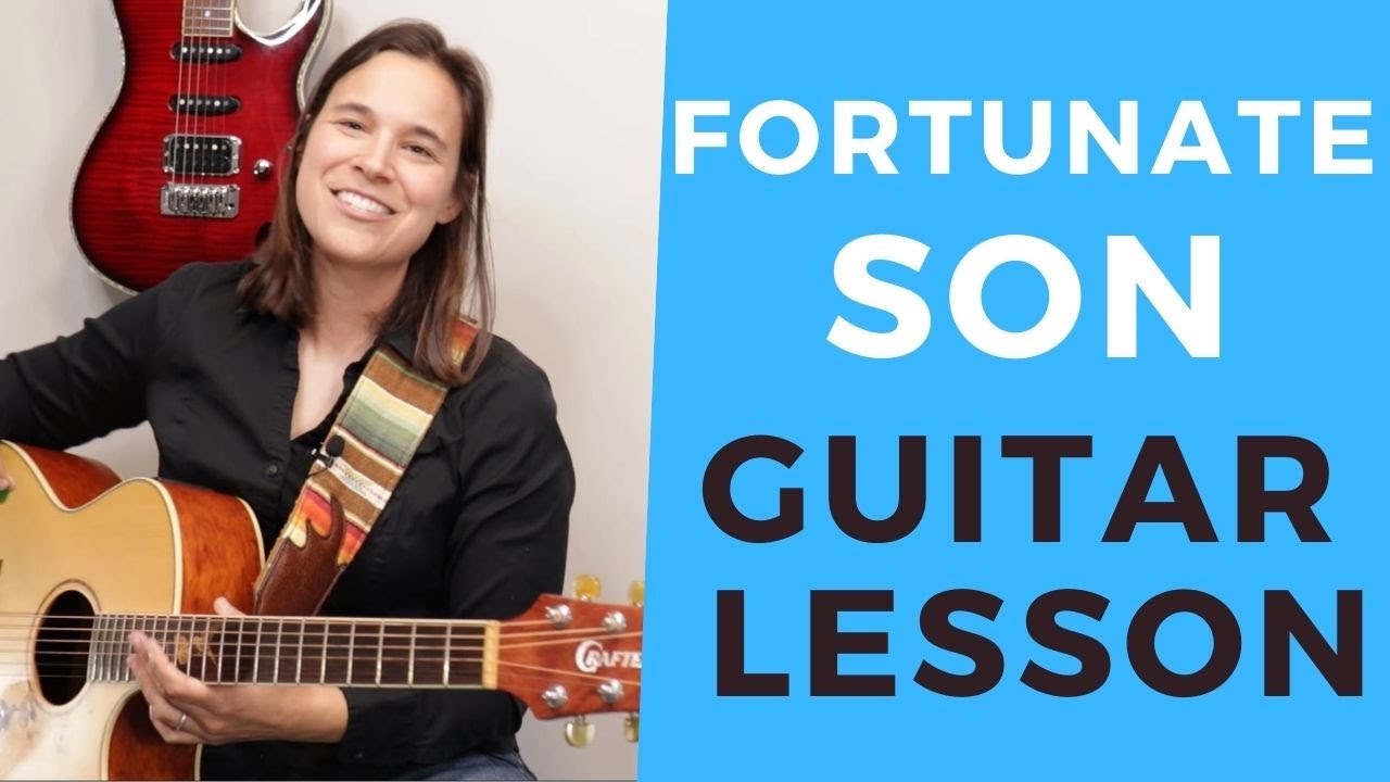 КАК СДЕЛАТЬ - Урок игры на гитаре Fortunate Son - Бой, аккорды и фразы
