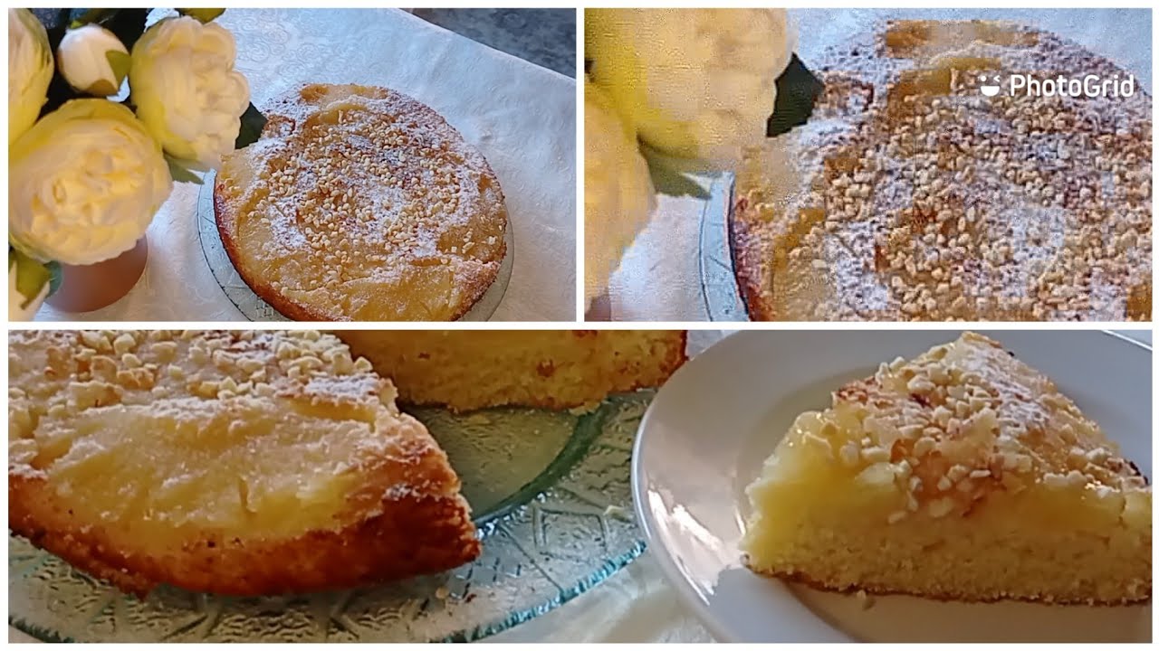 كيكة الاناناس حليمة الفيلالي❗❗  المقلوبة كيكة فاخرة وانسي اي كيكة تانية اسفنجية وبطريقة سهلة جدا