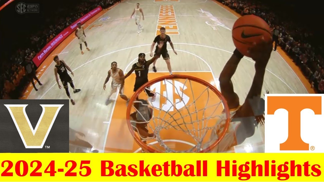 Vanderbilt vs #5 Tennessee Basketball Game Highlights 2 15 2025