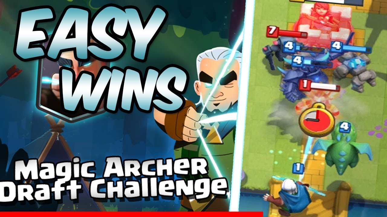 Easy 12 Wins in Magic Archer Draft Challenge | Draft Tips | Clash Royale