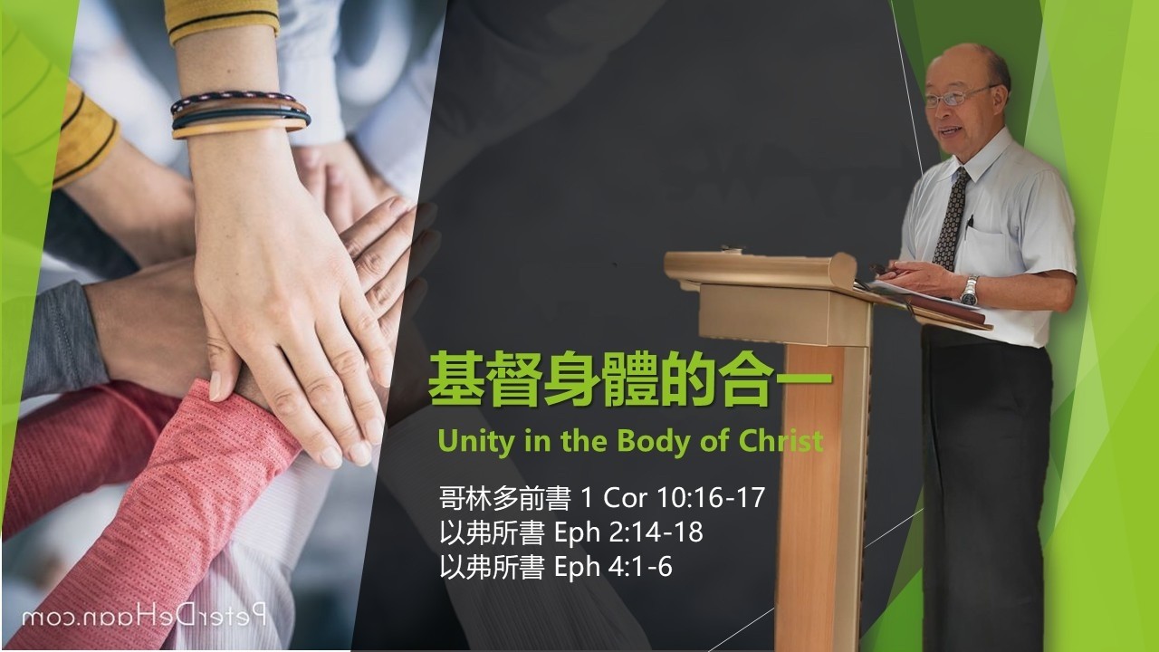 主日讲道: 基督身体的合一 15 Mar 2026 Robert Tseng 曾嘉逸 弟兄