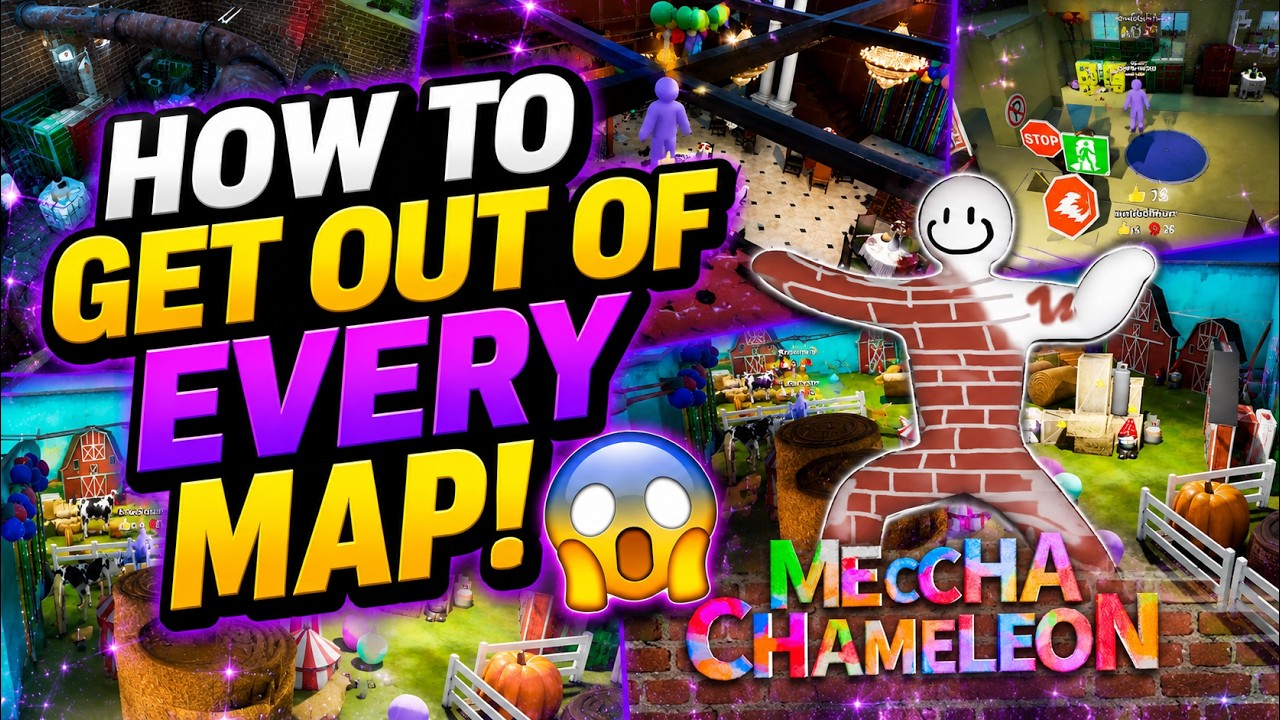 How to Get Out of EVERY Map in Meccha Chameleon! 😱 (All Glitches & Secret Spots)