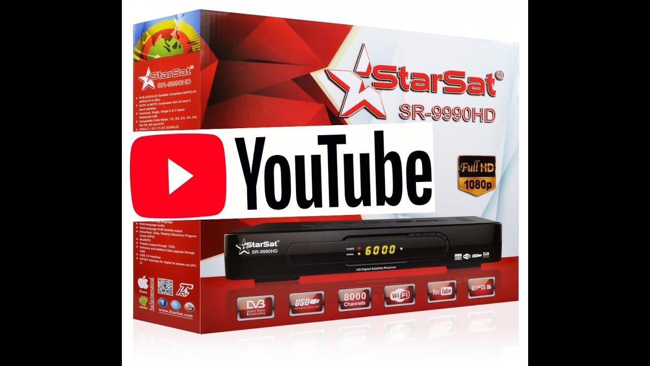 STARSAT SR9990HD PLAY YOUTUBE VIDEO