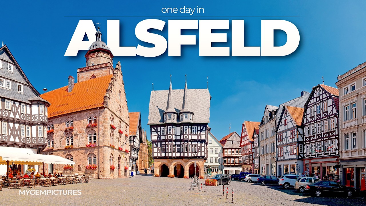 ONE DAY IN ALSFELD (GERMANY) | 4K | Sightseeing tour through a historic half-timbered town