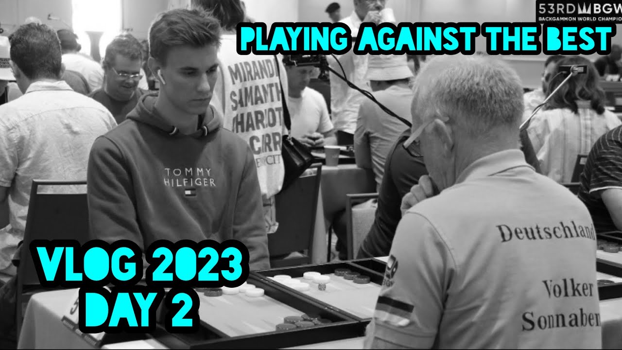 Action starts - Backgammon World Championship Vlog 2023: Day 2