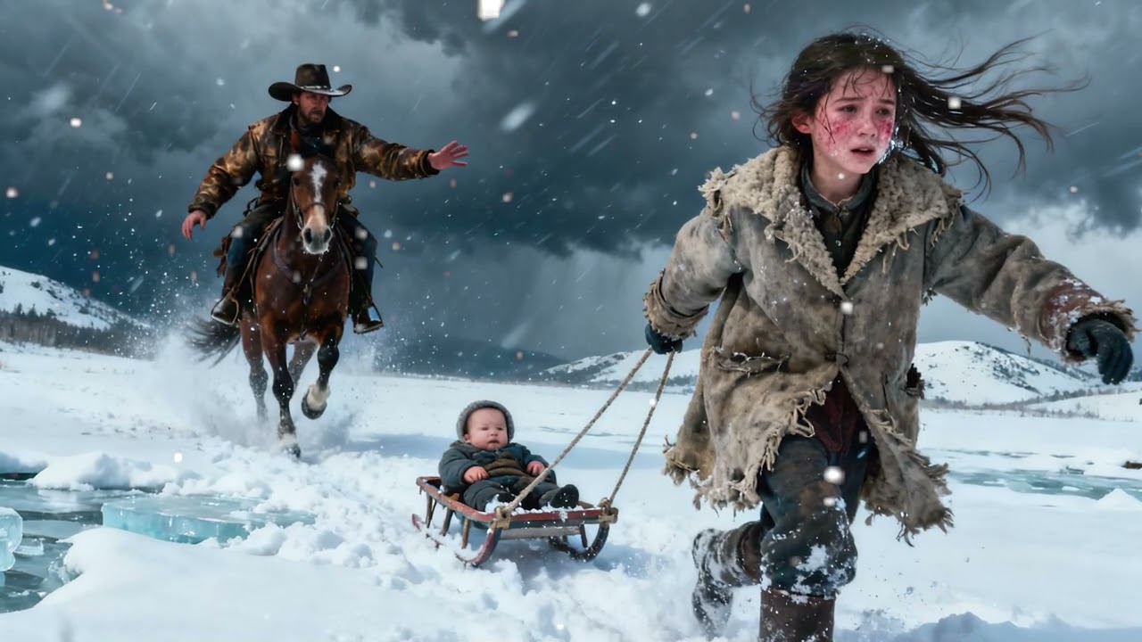 She Dragged Her Baby Brother Through the Snow | A Lone Cowboy Refused to Let Them Die