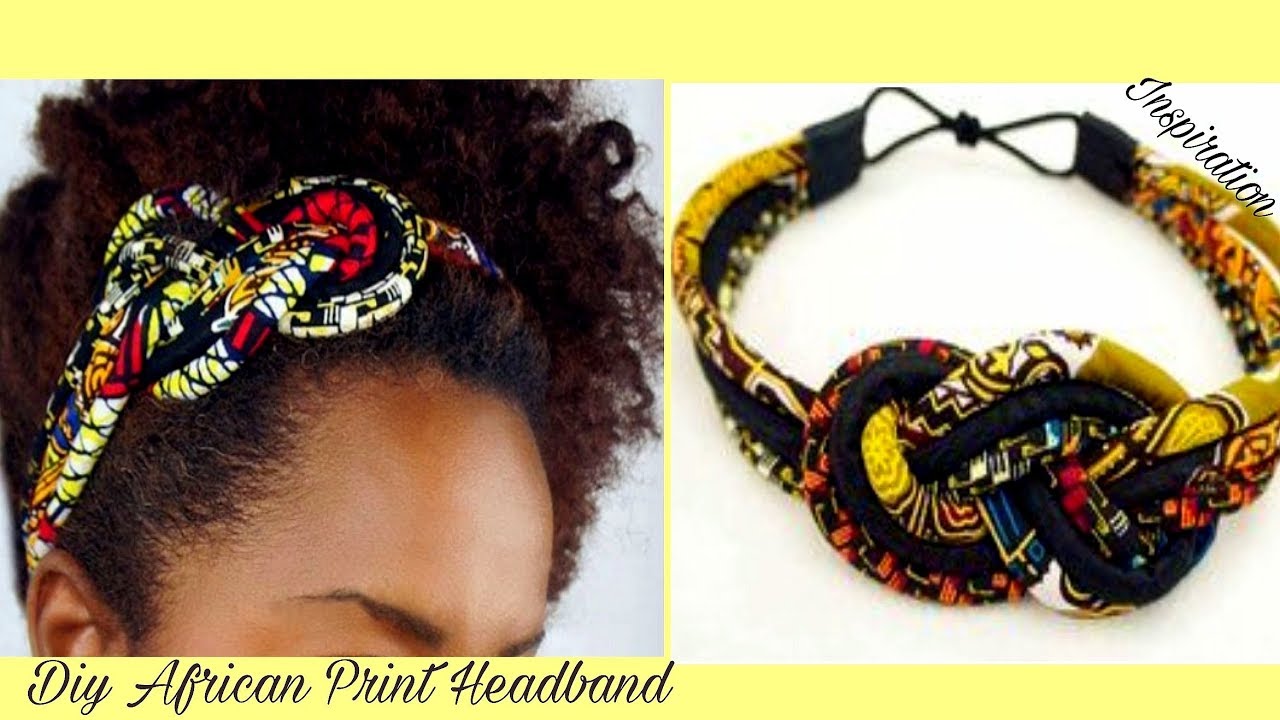 DIY Sailor Knot African Print Ropes Headband-Ankara