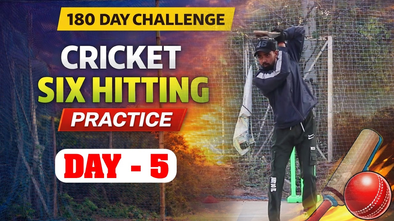 “Day 5 | 180 Days Cricket Net Practice Challenge | Hard Work Begins 💪🏏”