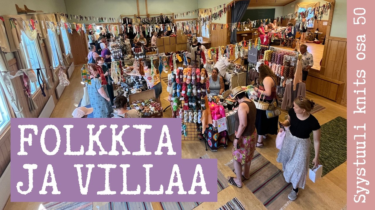 Folkkia ja villaa 2025! 🔥 Reissuvlogi, Frantsilan tila ja lankalöytöjä 💘 / Syystuuli knits