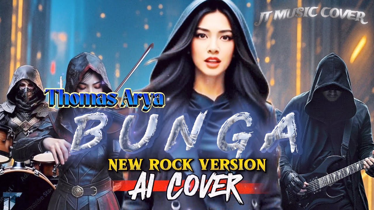 BUNGA - THOMAS ARYA [ SLOW ROCK ] (Lirik Lagu) 
