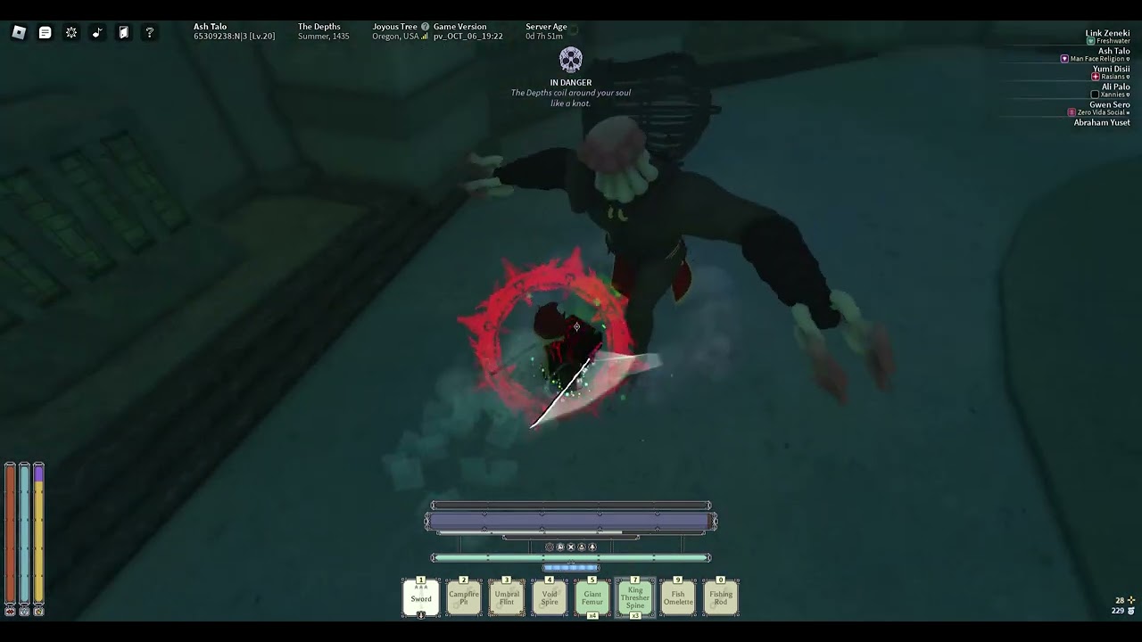 Deepwoken bone keeper fight gone wrong