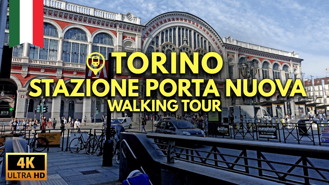 PORTA NUOVA Turin 🚇 Train Station Walking Tour + Insider Tips! | Torino Stazione | 4K Ultra HD 