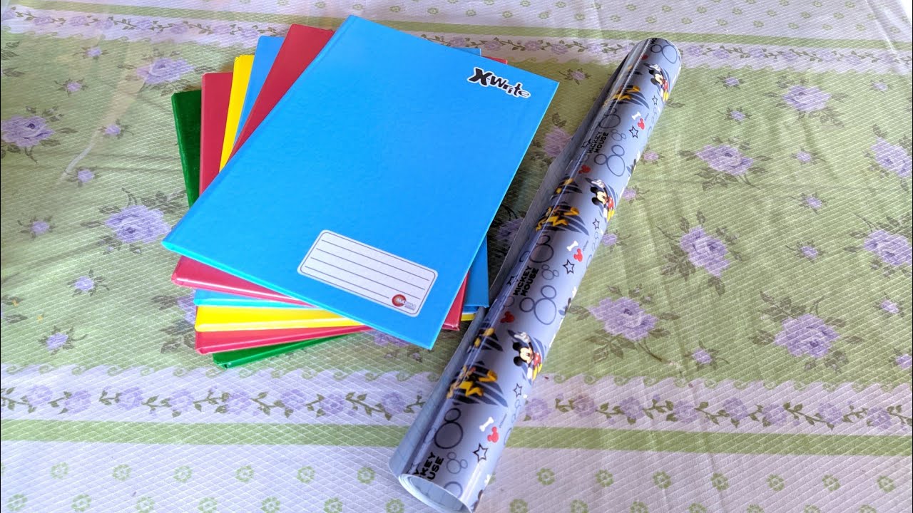 COMO ENCAPAR CADERNO COM PAPEL CONTACT# papelautocolante#facil#rapido
