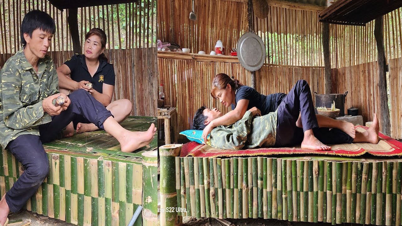 I went to pick sticky corn to sell. Phong completed the lovely bed [ Mi mủi ]