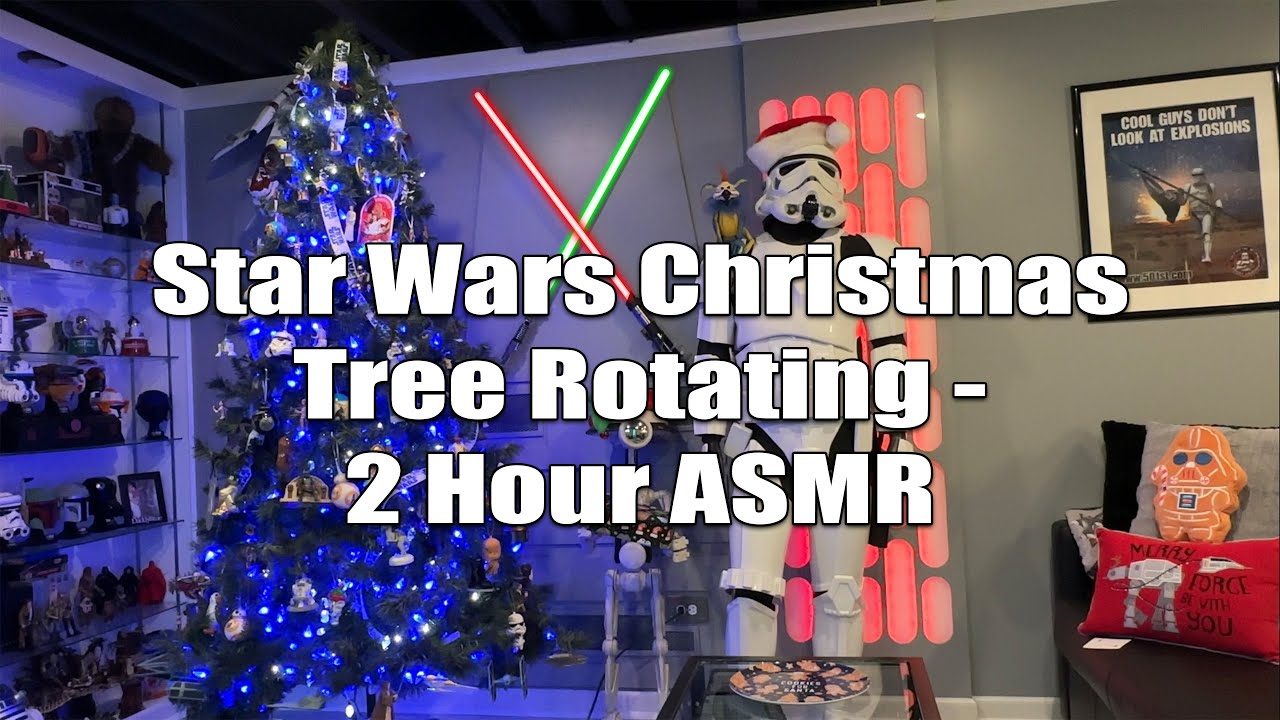 4K Galactic Christmas: 2 Hours of Star Wars Themed ASMR Christmas Tree | Relaxing Holiday Ambiance