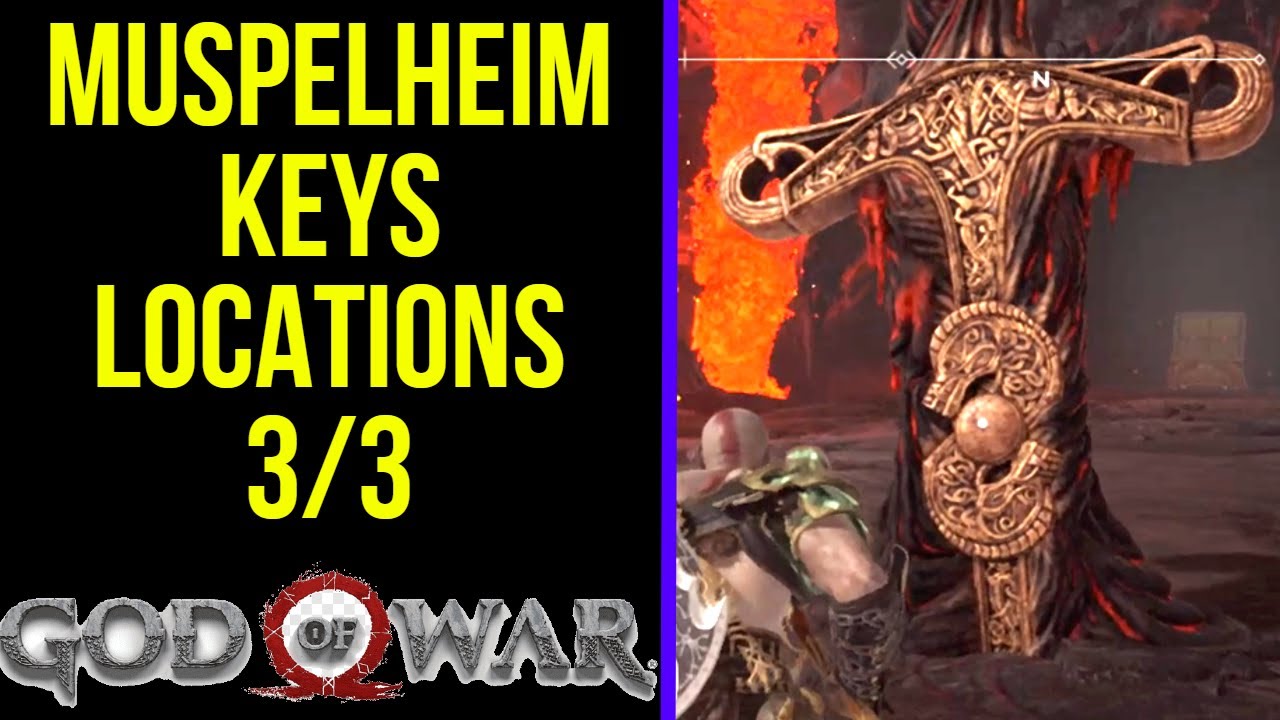 God of War - Muspelheim Keys Locations 3/3 | How to Get 3 keys | Muspelheim Keys