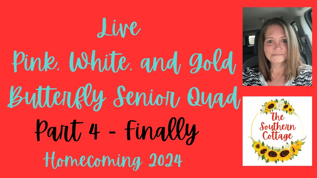 Live Senior Pink, white, and Gold Quad Part 4 Finally #homecoming2024 #homecomingmums