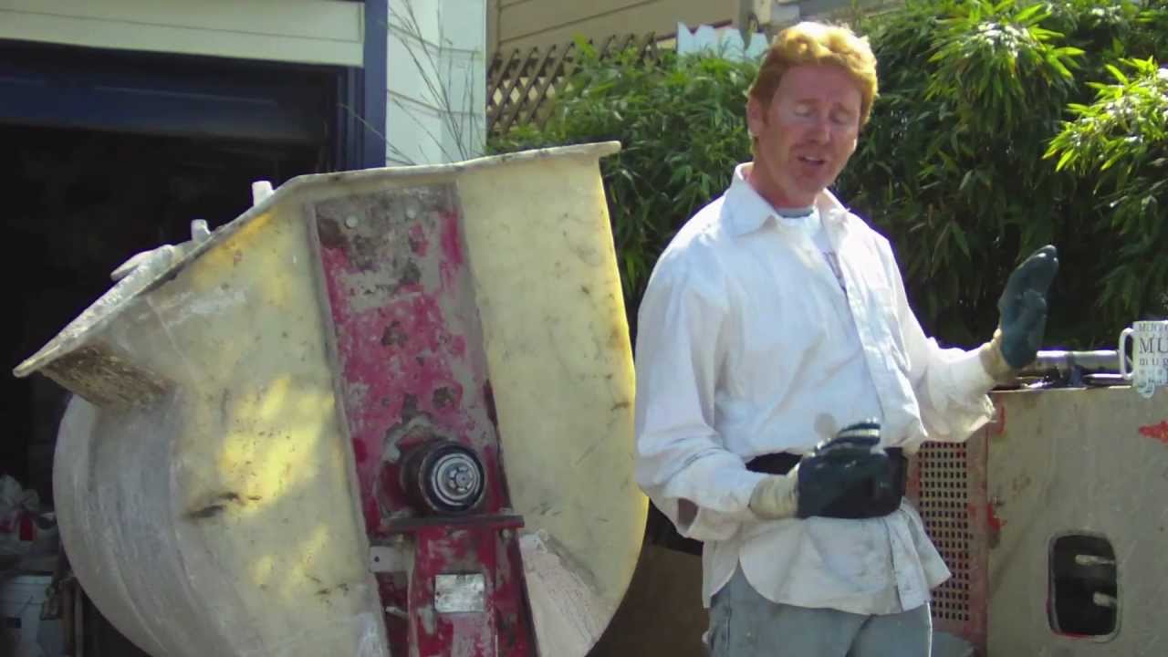 Stucco or mortar mixers how to repair