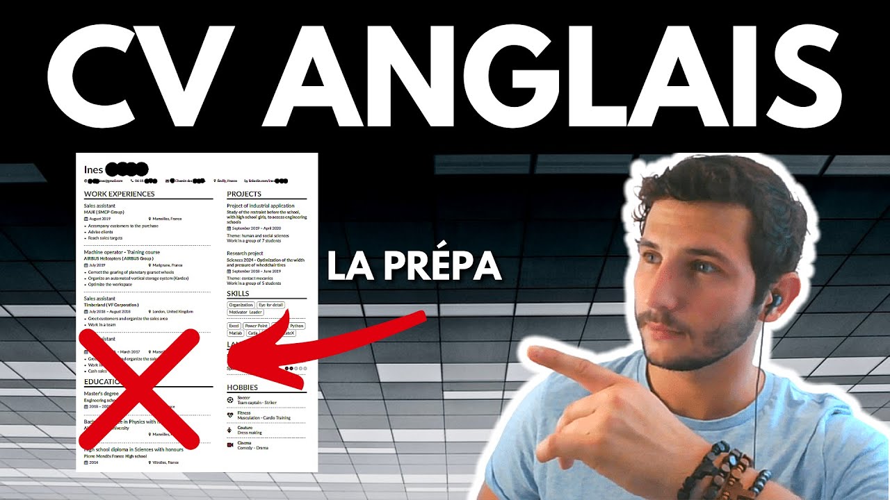 ✅ CV: Comment Valoriser Ta PRÉPA en Anglais ? | Tuto CV #10 📝