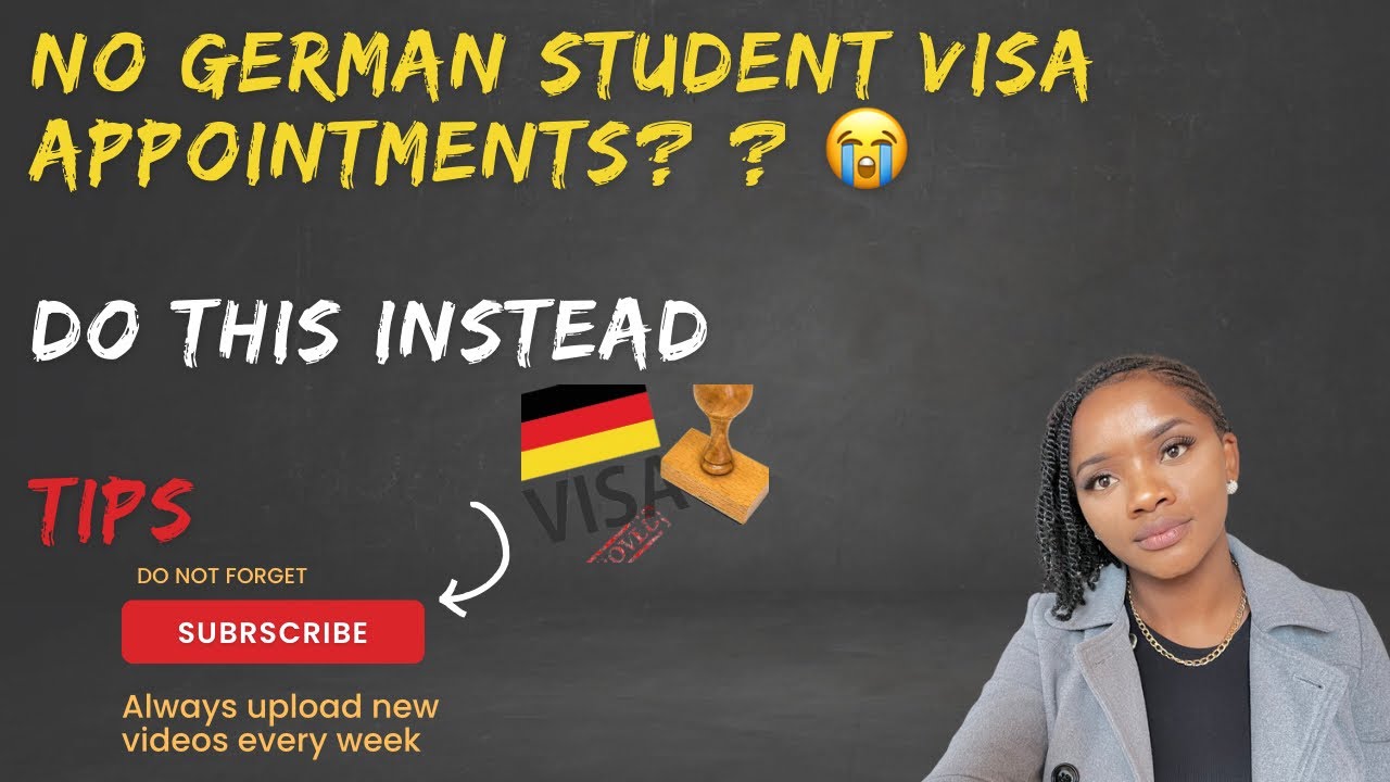 How to EASILY get a German student visa appointment  |#studentvisa #newsystem #update