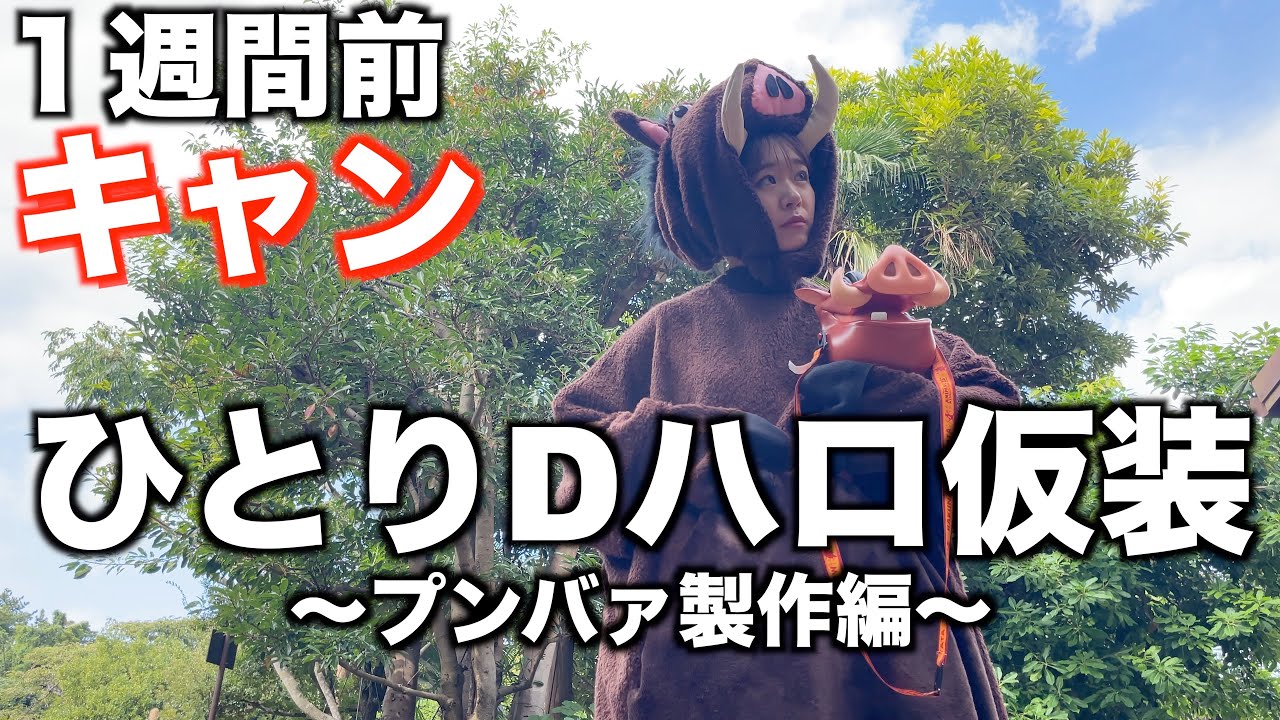 【Dハロ】ド素人が２日で仕上げた仮装｜ハクナマタタとか言ってられない｜普通に褒めて欲しいです。｜情緒不安定回