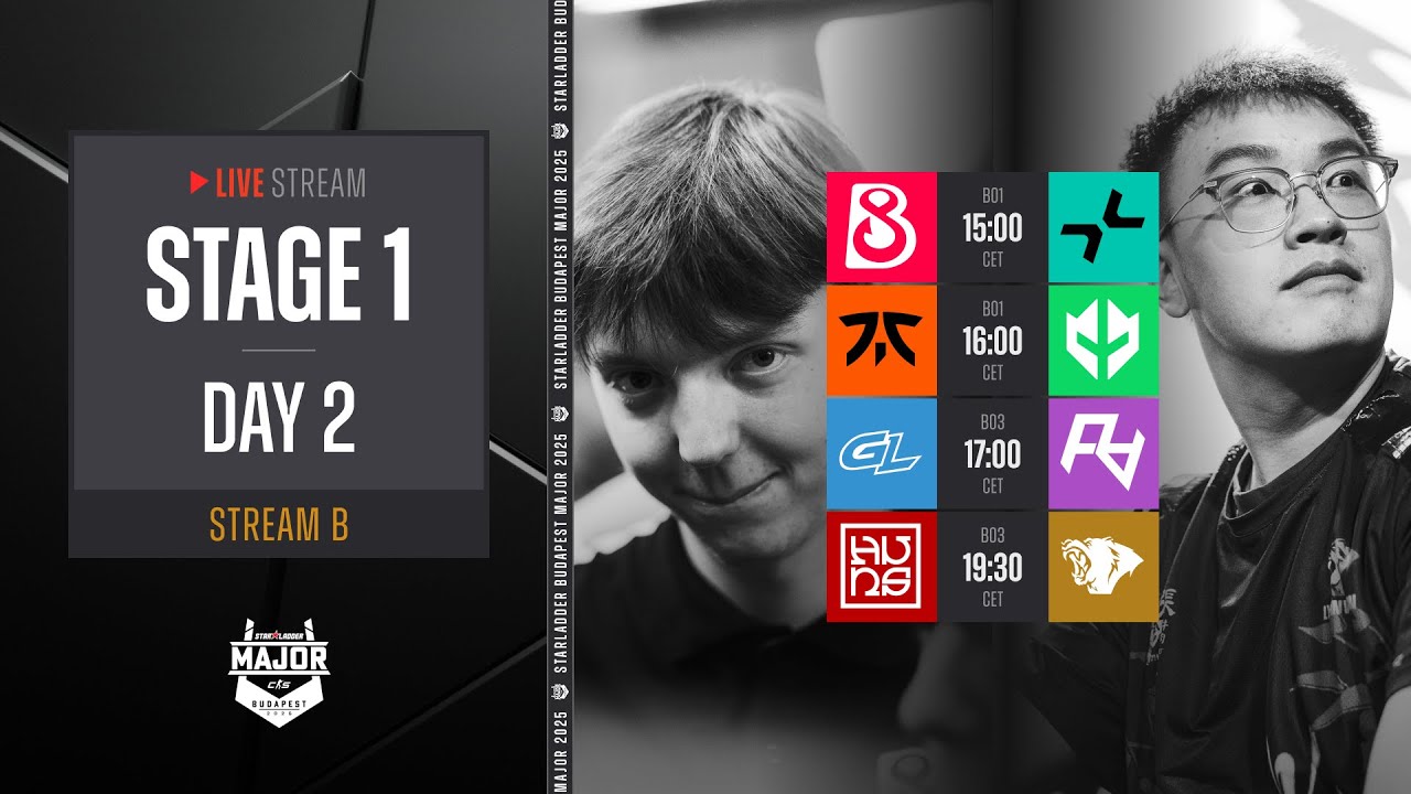 English Stream B | StarLadder Budapest Major 2025 - Stage 1 - Day 2