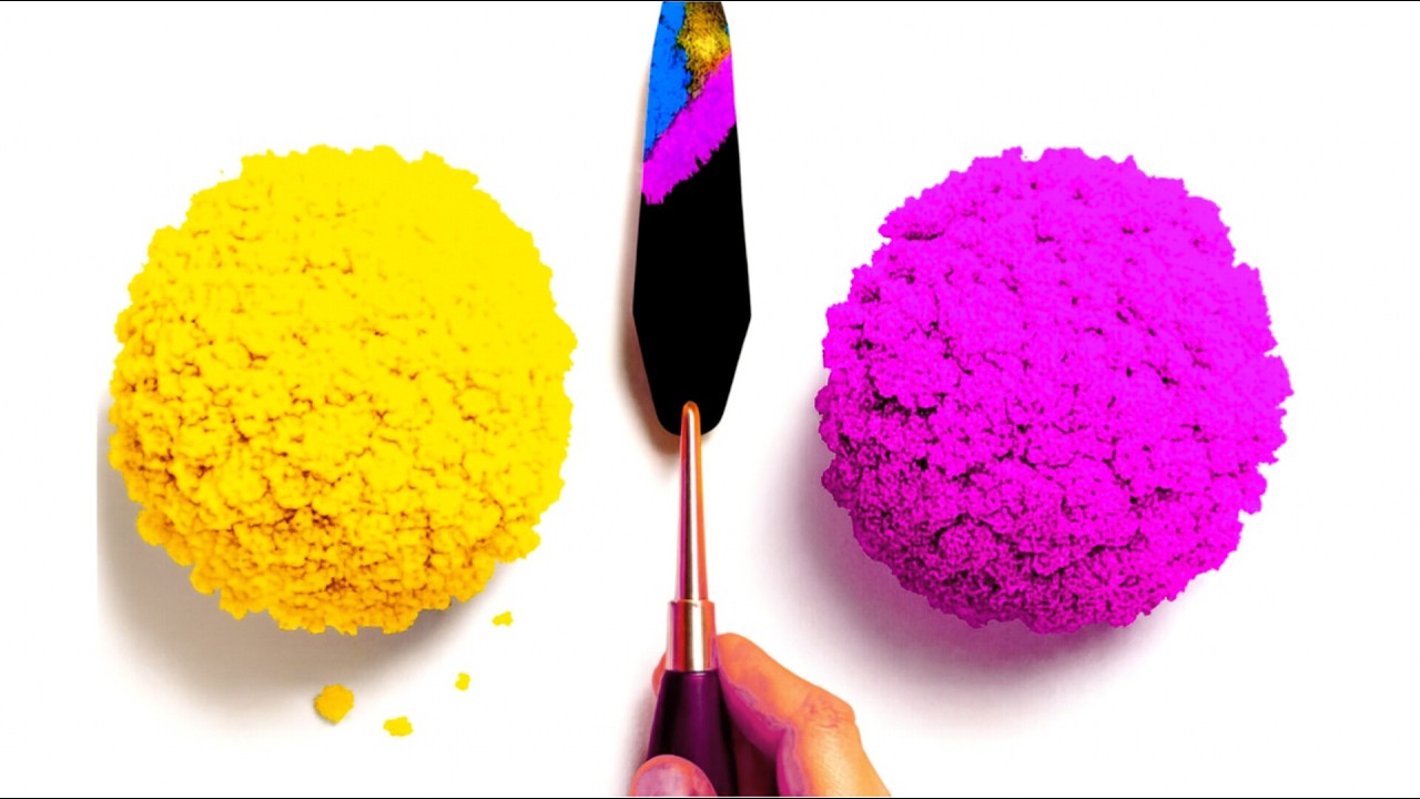 guessThe Final Color🎨Mixing  color Clay ,Mixing color powder|Satisfying video|Colormixing|ASMR
