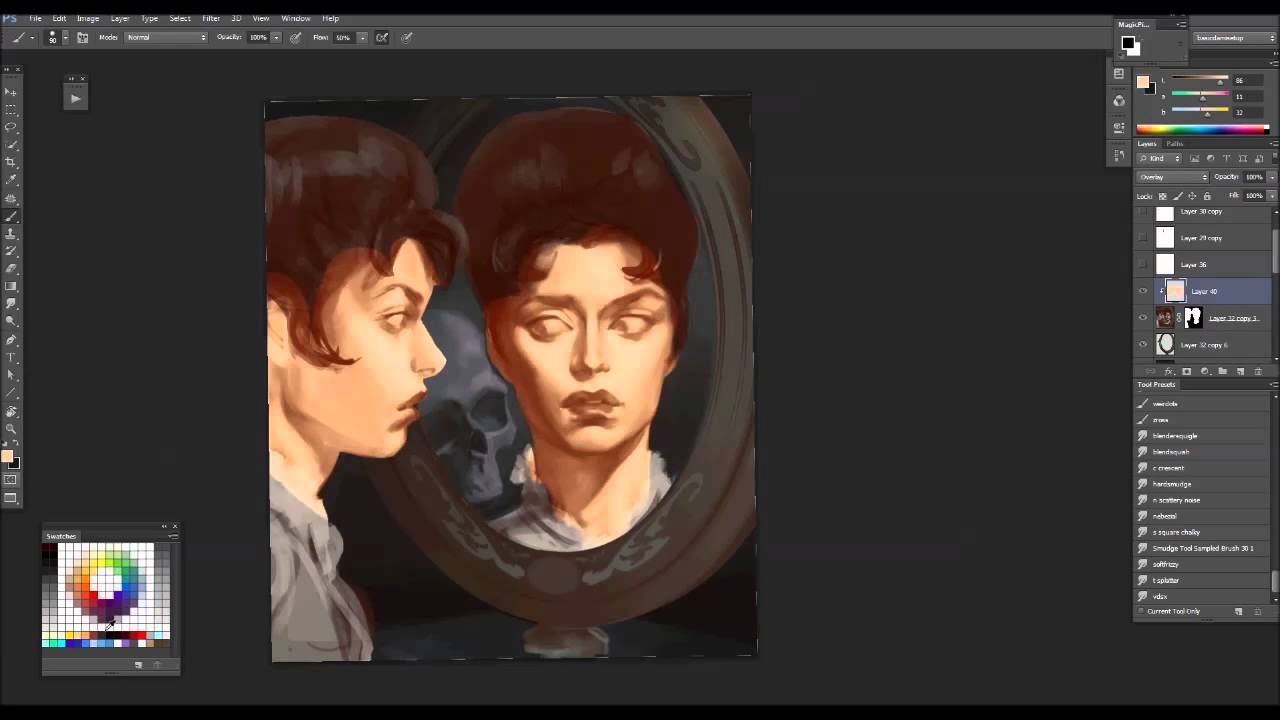 Paint a reflection