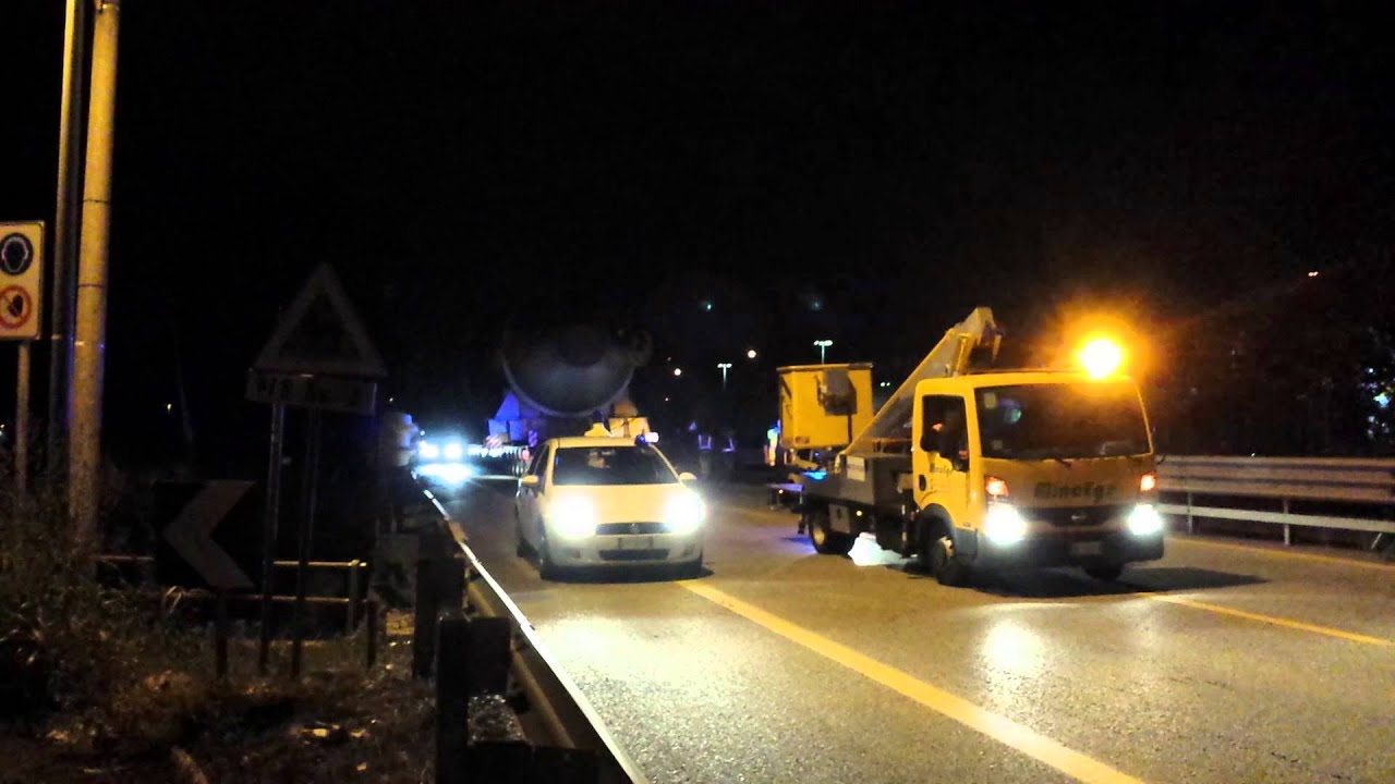 Fagioli heavy transport - S.S.309 Romea, Venice IT, 22/08/14