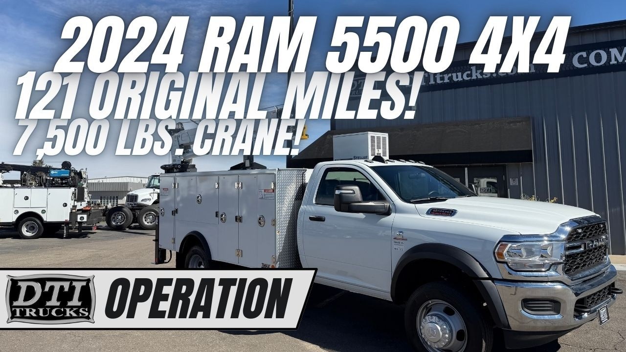 2024 Ram 5500HD Mechanics Truck ONLY 121 Miles!!