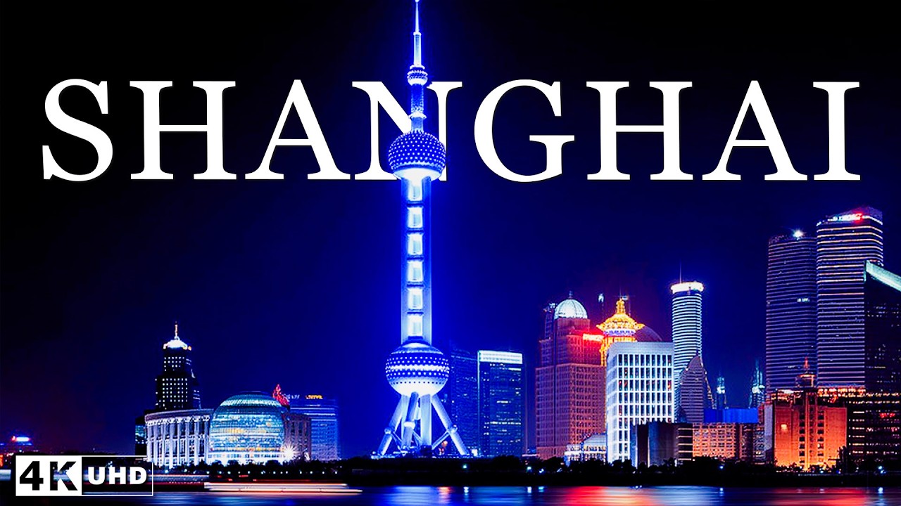 4K Shanghai 🇨🇳 | Neon Night Skyline, Deep House Vibes for Focus, Relax | Neon Cities