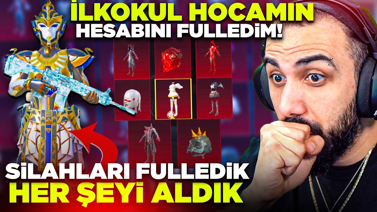 KIBRISLI İLKOKUL ÖĞRETMENİMİN HESABINI FULLEDİM!! 🥰 HER ŞEYİ ÇIKARDIK! (AŞIRI ŞANSLI) | PUBG MOBILE