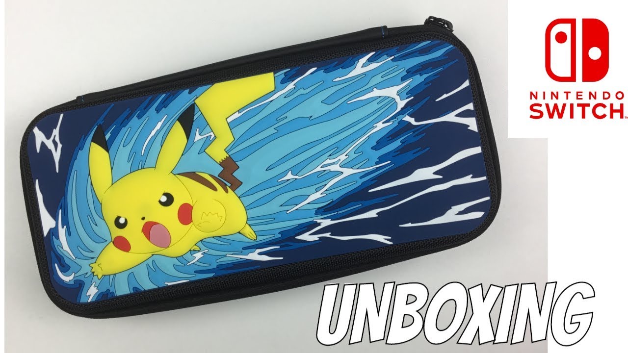 NINTENDO SWITCH PIKACHU PDP TRAVEL CASE UNBOXING