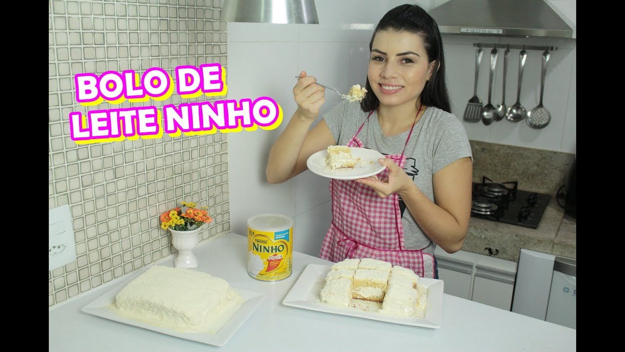 BOLO DE LEITE NINHO GELADO DE LIQUIDIFICADOR | #CCPAH | PALOMA SOARES