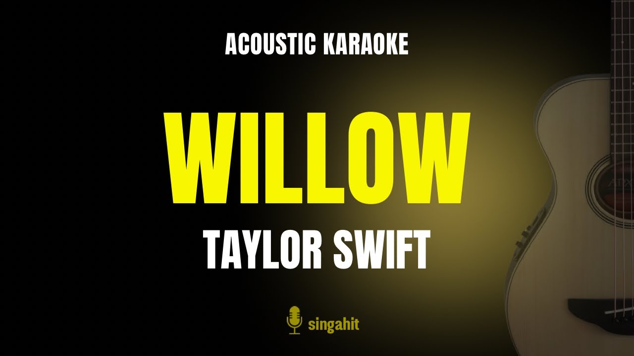 willow - Taylor Swift (Karaoke Acoustic Guitar)