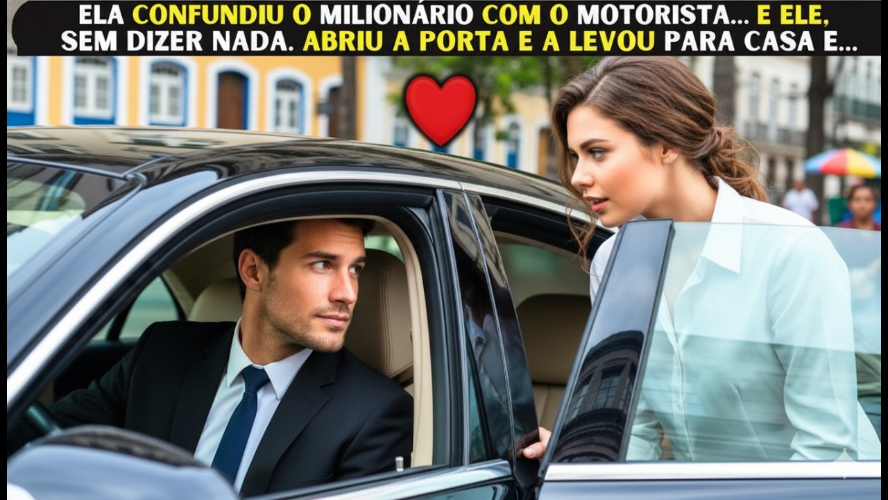 Ela confundiu o milionário com o motorista… e ele, sem dizer nada, abriu a porta e a levou para casa