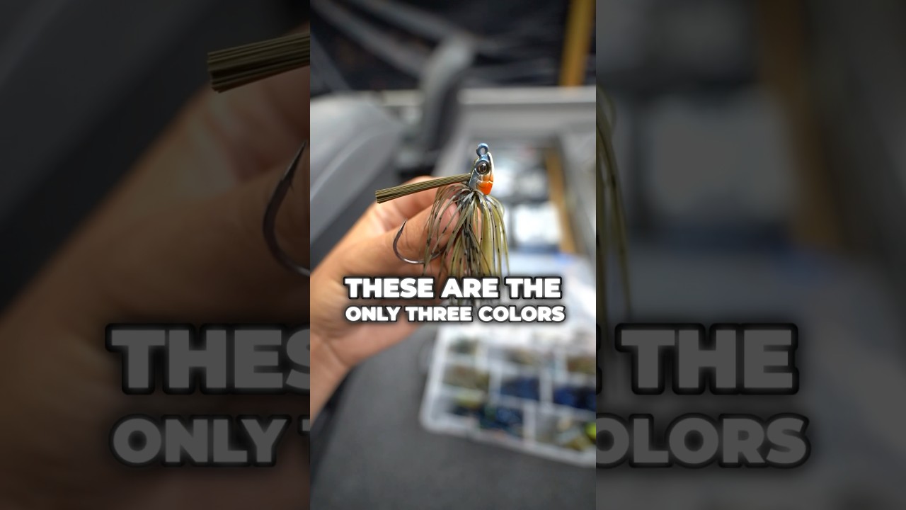 The ONLY 3 Bait Colors You&rsquo;ll Ever Need for Bass Fishing 🎣🔥 #fishing